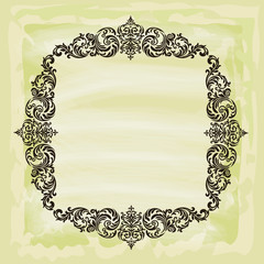 Oriental vector damask patterns for greeting cards and wedding invitations.
