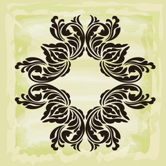 Oriental vector damask patterns for greeting cards and wedding invitations.