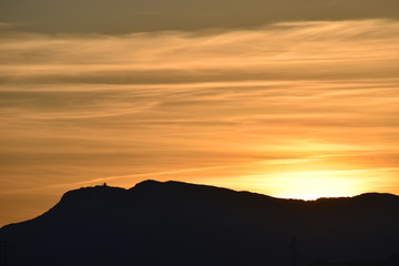 The day ends in Sierra Espuña