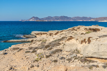 Cliffs and rocks in Sarakinko beach