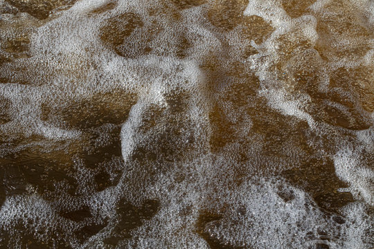 Close Up Of Whitecaps In Water