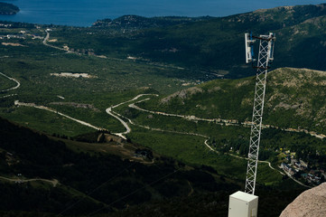 Aerial view af a road