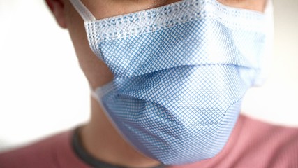 Person Wearing Surgical Mask