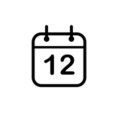 Vector illustration, calendar icon design