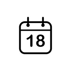 Vector illustration, calendar icon design