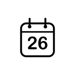 Vector illustration, calendar icon design