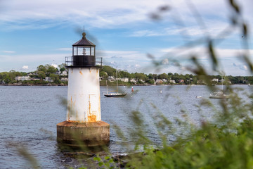 Winter Island Lighthouse in Salem, Massachusetts