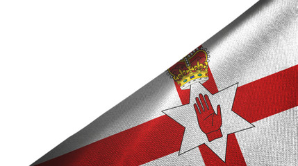 Fototapeta premium Northern Ireland Ulster Banner flag right side with blank copy space