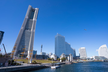Fototapeta na wymiar 2020 横浜 みなとみらい　高層ビル群