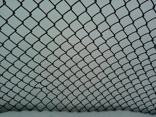 chain link fence on a background