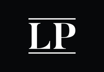 L P Initial Letter Logo design vector template, Graphic Alphabet Symbol for Corporate Business Identity