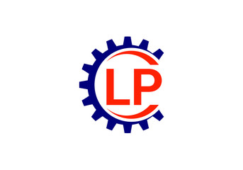 Fototapeta na wymiar L P Initial Letter Logo design vector template, Graphic Alphabet Symbol for Corporate Business Identity