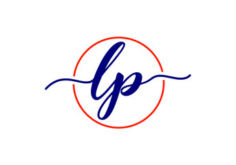 L P Initial Letter Logo design vector template, Graphic Alphabet Symbol for Corporate Business Identity