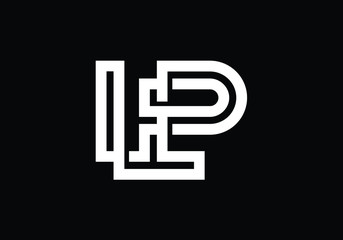 L P Initial Letter Logo design vector template, Graphic Alphabet Symbol for Corporate Business Identity