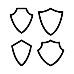 Shields icon vector