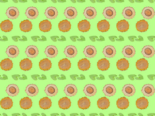 Cuts of trees, seamless pattern.