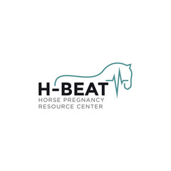 h-beat logo, with horse and Heartbeat SVG vector