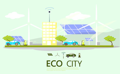 City of renewable energy, solar energy, wind energy