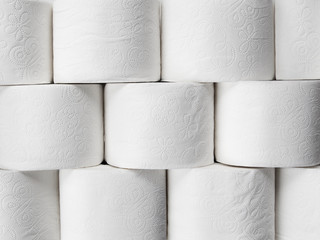 stack of toilet paper