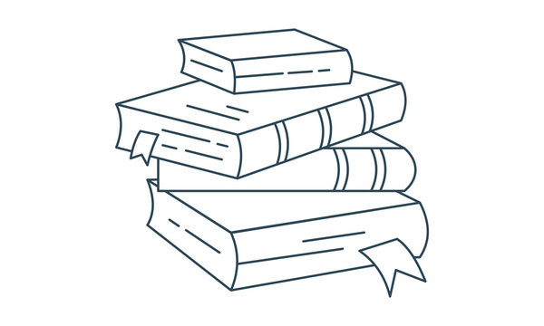 Book icon books in various angles vector image
