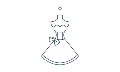 Mannequin icon for fashion and clothing design purposes