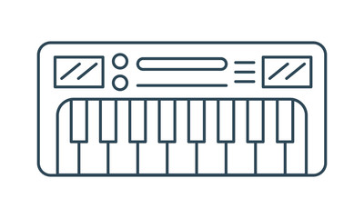 Piano icon vector image for web and mobile apps