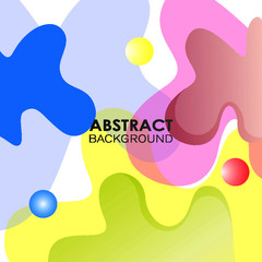 Abstract Background with Colorful and Gradient Beautiful Shape Illustration