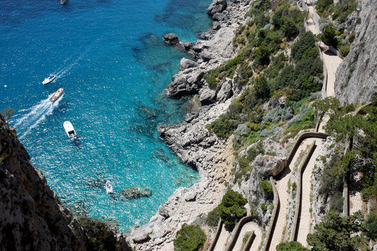 Lansdcape of Italy capri island gold coast