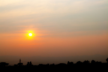 Sunset nature evening sky