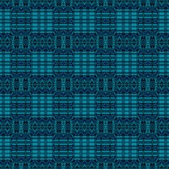 seamless pattern graphic design with very dark blue, light sea green and teal colors. can be used for fashion textile, fabric prints and wrapping paper