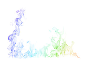 Abstract colorful smoke