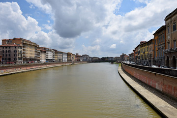 Landscape of the city Pisa, Italy