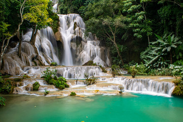 Fototapeta na wymiar Kouang Si Waterfall Laos Asia