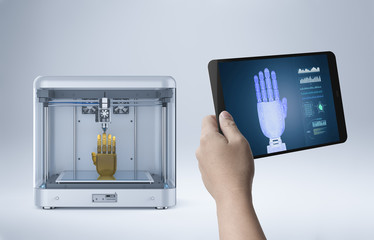 3d printer print robot hand