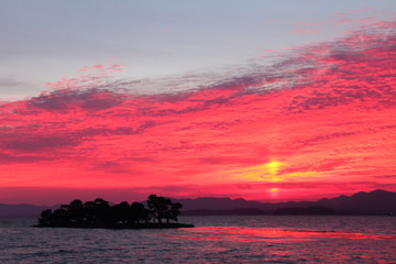 宍道湖の夕焼31