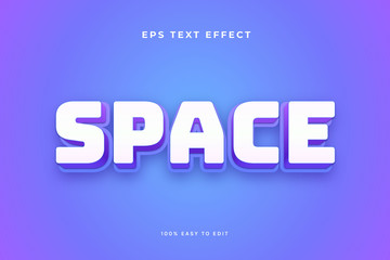 Space game text effect