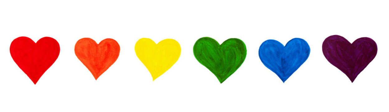 wallpapers Rainbow Colorful Heart Images https stock adobe com images rainbow color hand drawn hearts doodle set white background isolated watercolor painted heart silhouette collection love symbol valentines day sign romantic design element group of colorful icons 333833849 start checkout 1 content id 333833849