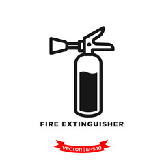 fire extinguisher icon vector logo template
