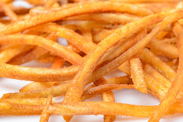 fried Banana Snack on white background