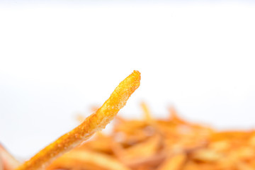 fried Banana Snack on white background