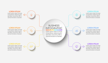 Business circle. timeline infographic icons designed for abstract background template milestone element modern diagram process technology digital marketing data presentation chart Vector