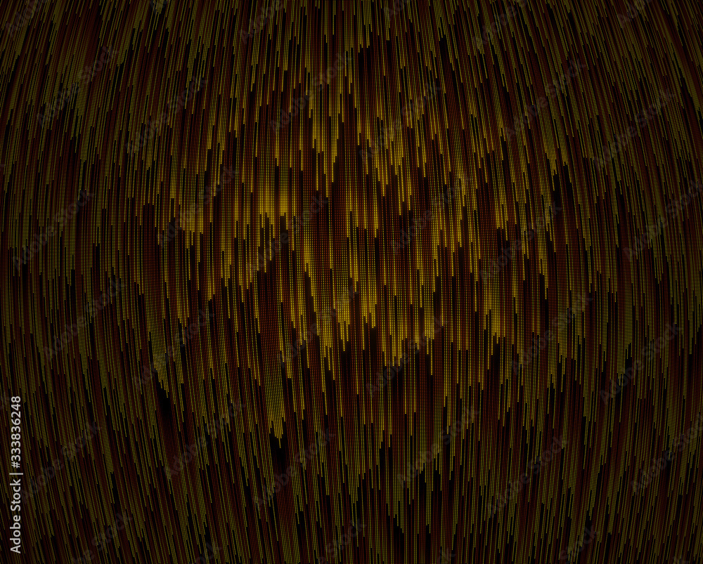 Poster abstract deformed vertical dark flow - 3d rendering