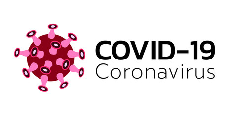 Covid-19 Coronavirus. World Health organization WHO introduced new official name for Coronavirus disease named COVID-19, dangerous virus vector illustration