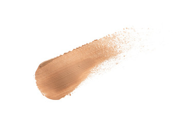 Make up base in abstract shape on background