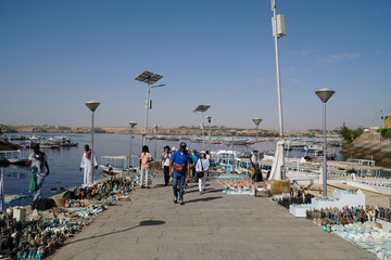River Nile trip to Philae Temple at Aswan Egypt