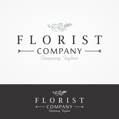 Natural logo template, hand drawn design