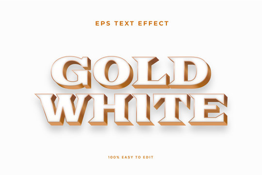 White Gold Text Effect