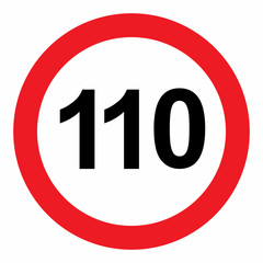 speed limit road sign