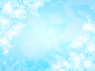 キラキラした海と空の風景 背景イラスト Wall Mural Wallpaper Murals ふわぷか