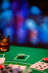 Casino Black Jack table